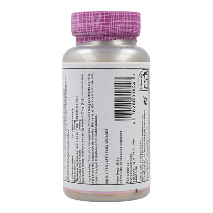 Berberine & Curcuma 600 Mg 60 Caps Solaray