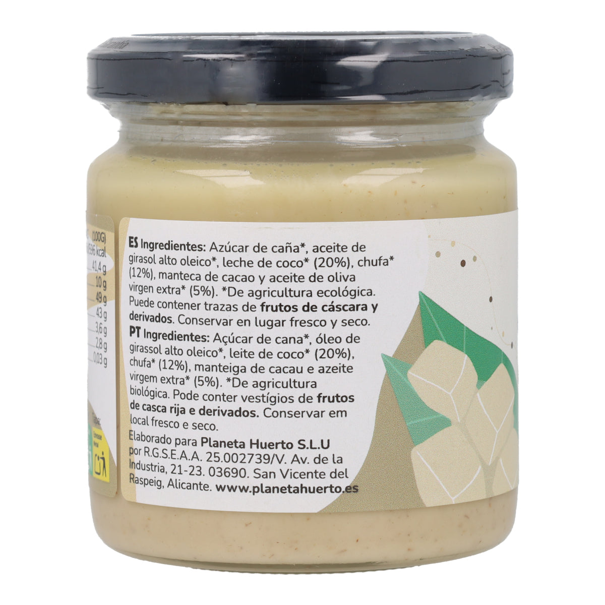Crème de chocolat blanc végétalienne ECO Planeta Huerto 230 g