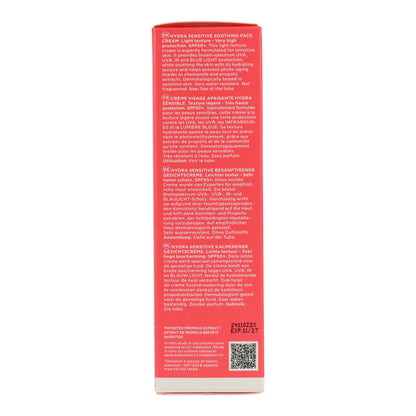 Crème solaire apaisante Hydra Sensitive SPF50 Apivita 50 ml