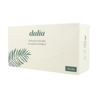 Caja de 150 Pañuelos Faciales Bio sin Blanquear. Dalia