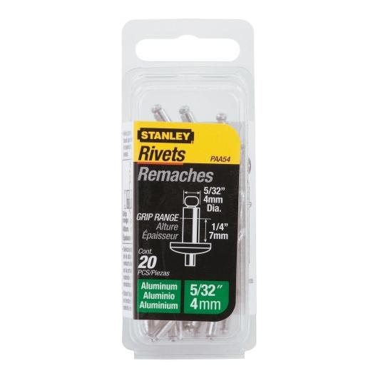 Remaches de aluminio 4 x 12,5mm (15 u.)