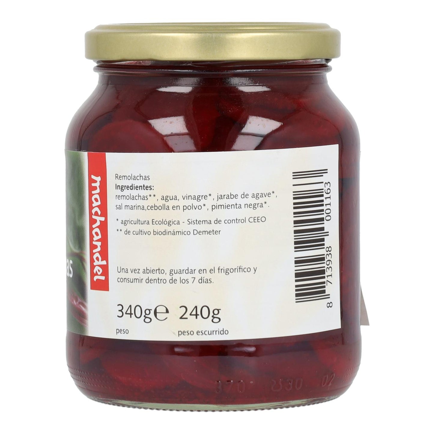 Remolacha Bio Demeter Machandel 350 g