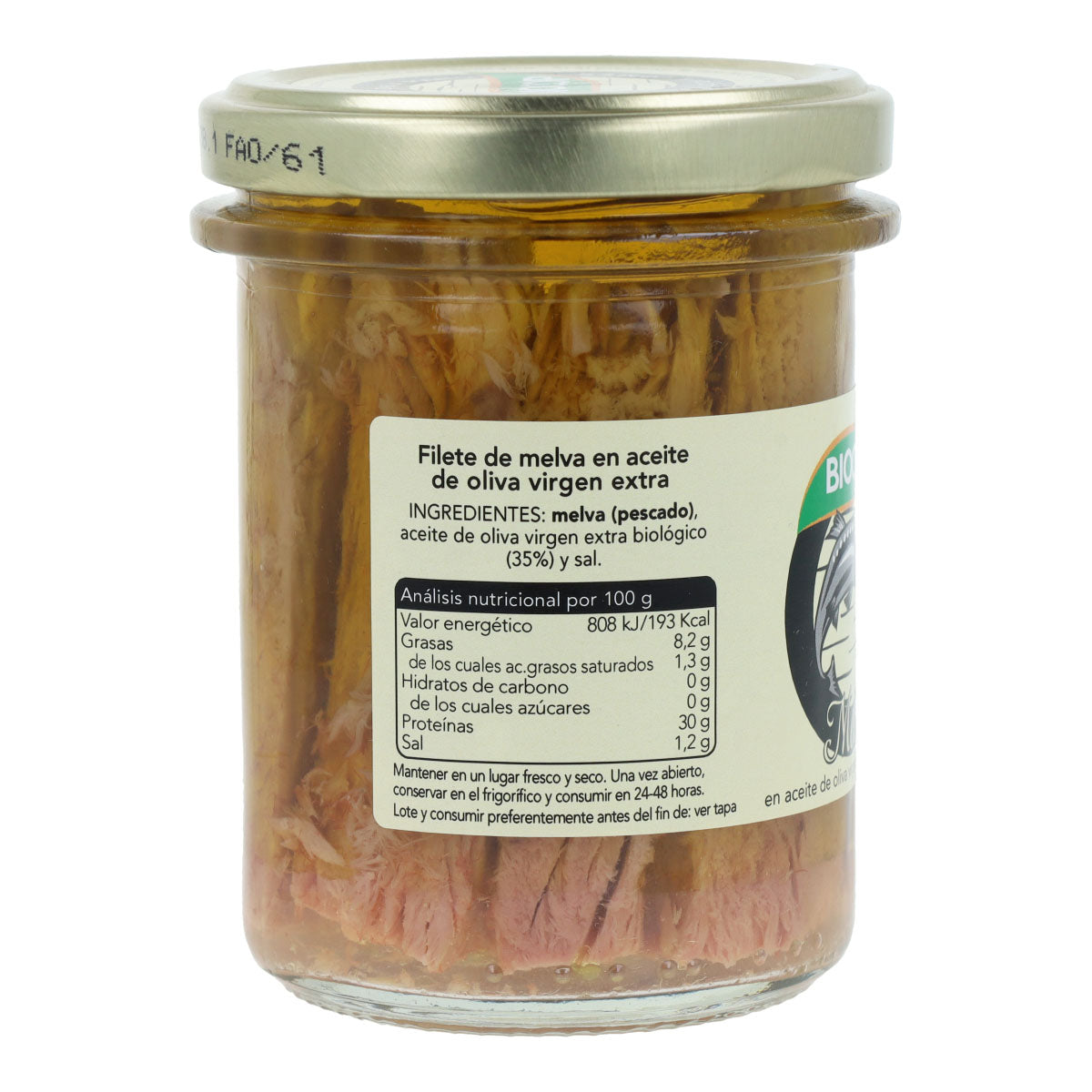 Filets de maquereau en conserve Bio Biocop 195 g