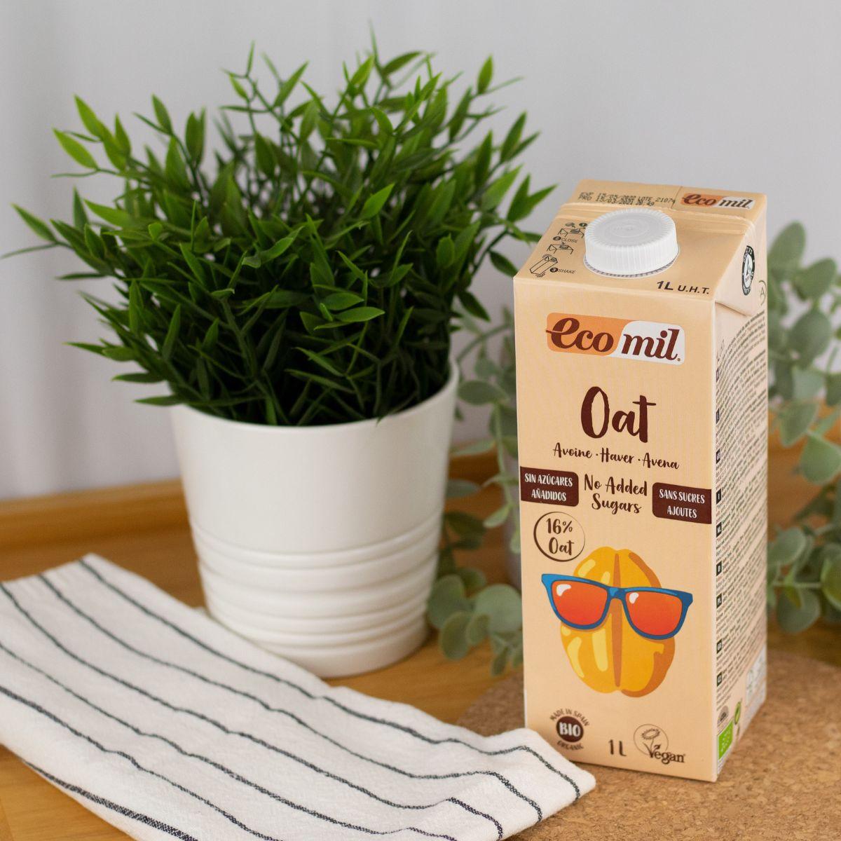 Bebida Vegetal de Avena Bio Sin azúcares añadidos Ecomil 1 L