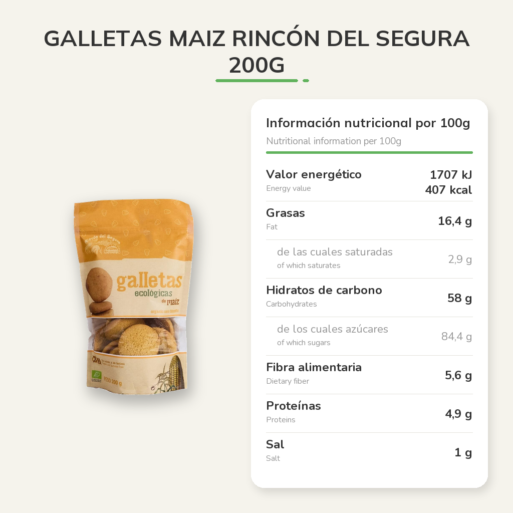 Información nutricional
