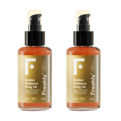 Pack 2x Aceite Corporal Golden Radiance Freshly 100ml