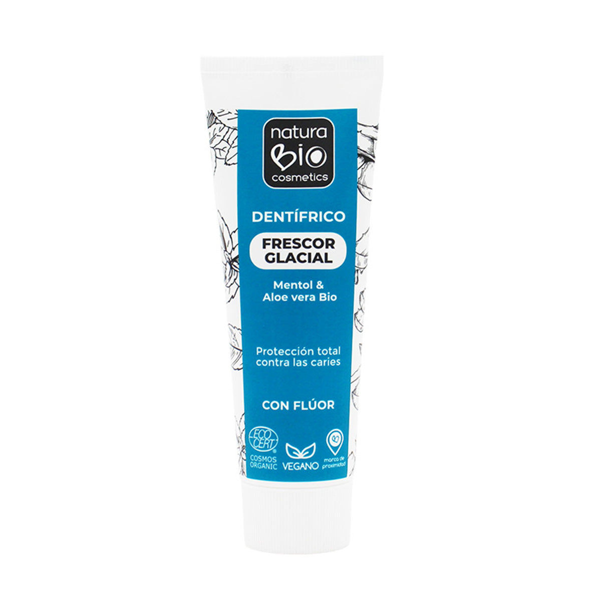 Dentífrico frescor Glacial NaturaBio 75 ml