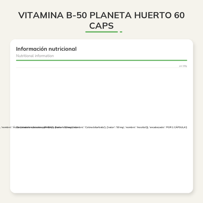 Información nutricional