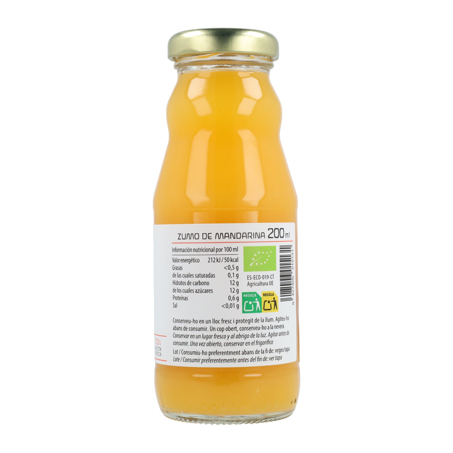 Jus de mandarine ECO Cal Valls 200 ml