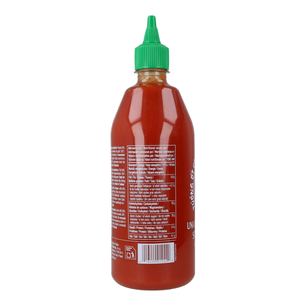 Sauce Sriracha au piment traditionnel sans glutamate monosodique Uni-Eagle 815 g – Épicée et crémeuse, à la thaïlandaise