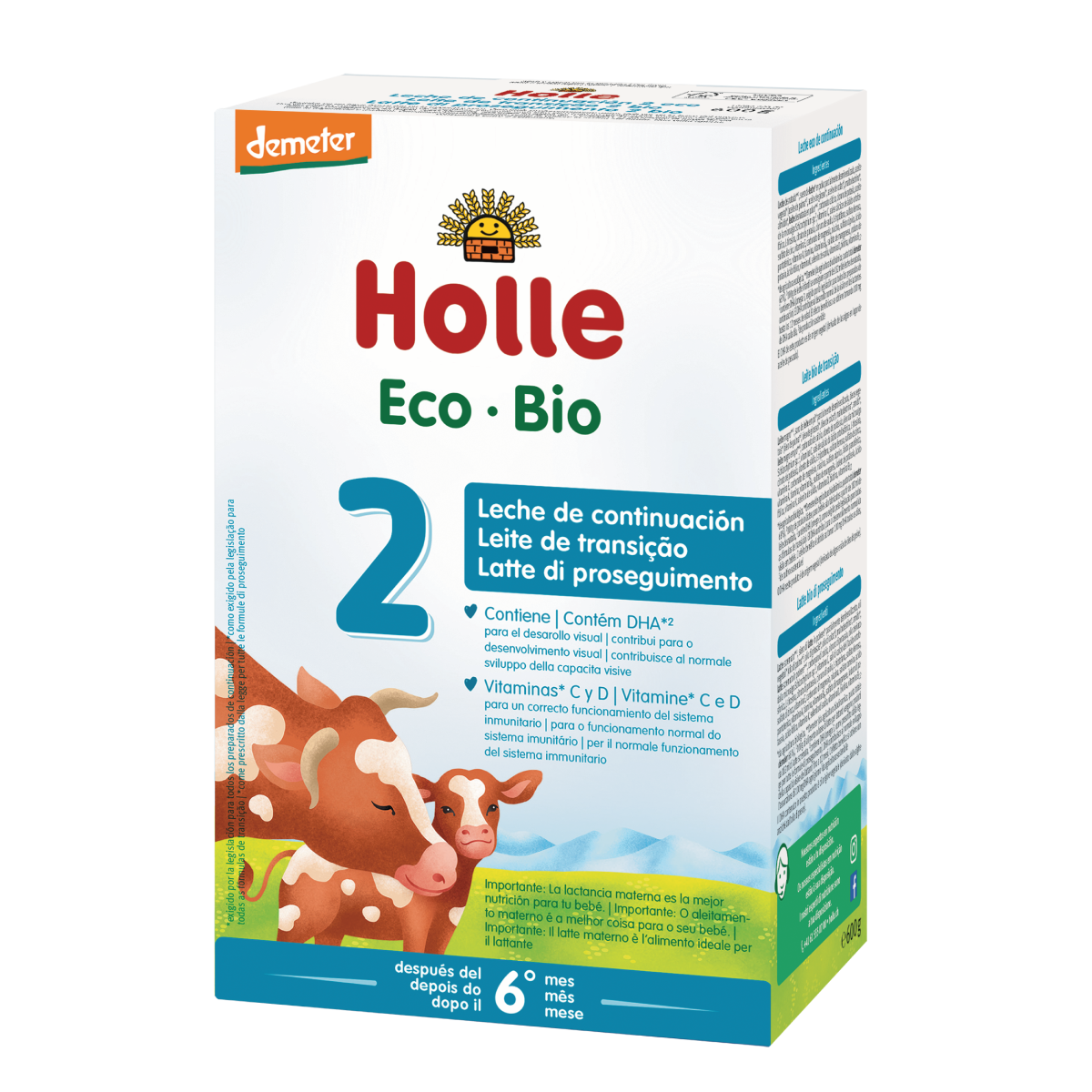 Lait de suite n° 2 (+6 mois) biologique Holle 600 g