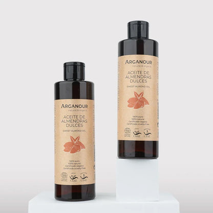 Aceite de almendras dulces 100% puro Arganour 250ml