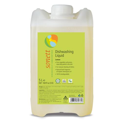 Lavavajillas líquido a mano limón Sonett 5 L