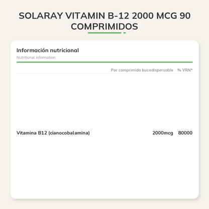 Información nutricional