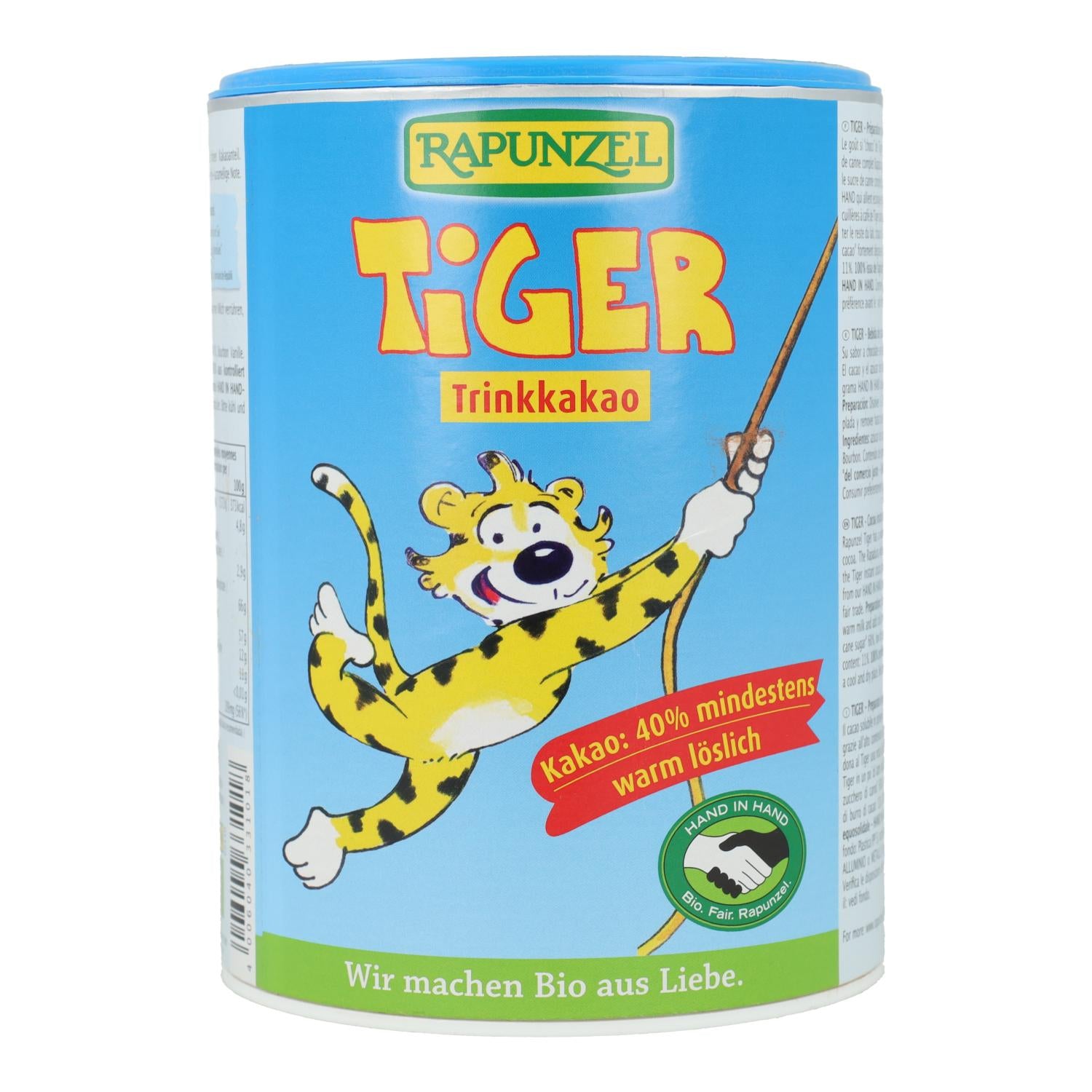 Cacao soluble Tiger Rapunzel 400 g