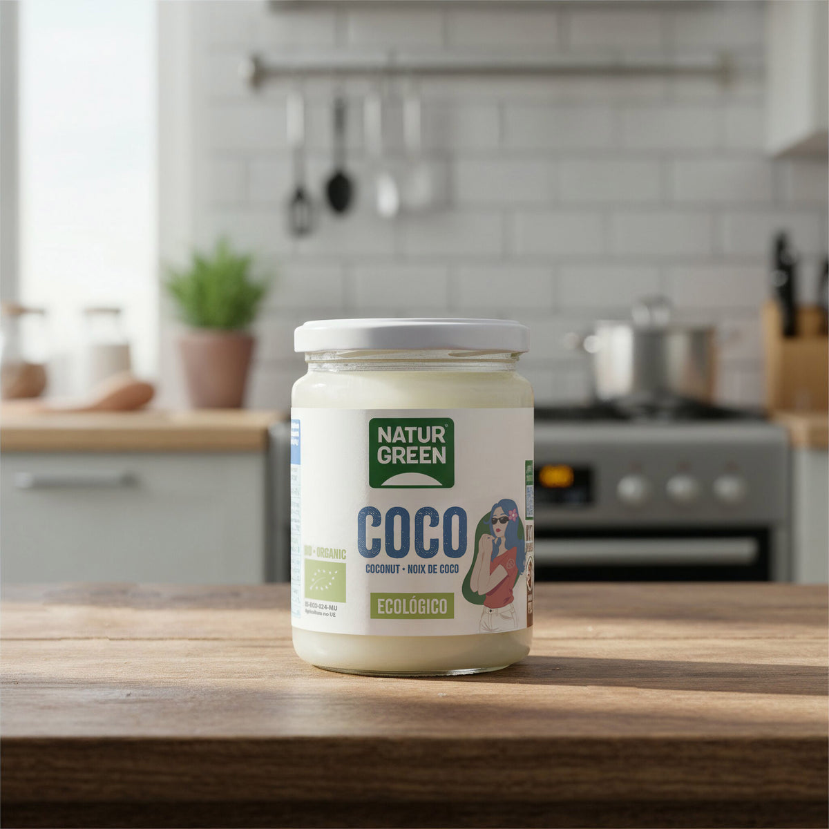 Graisse de coco bio NaturGreen 400 g