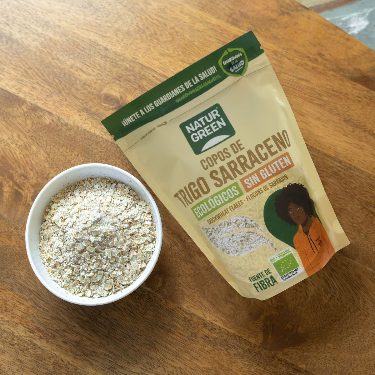 Flocons de sarrasin BIO sans gluten Naturgreen, 250 g
