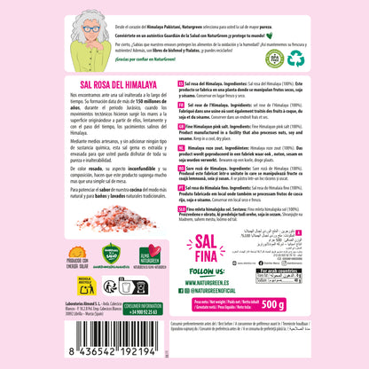 Sel rose fin de l'Himalaya Naturgreen 500 g