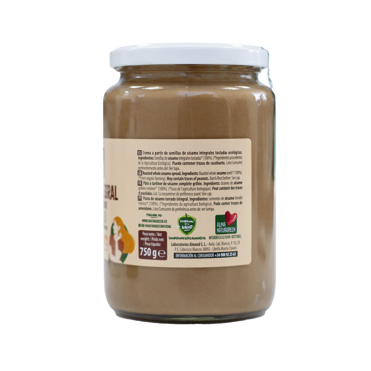 Tahini grillé Naturgreen 800 g
