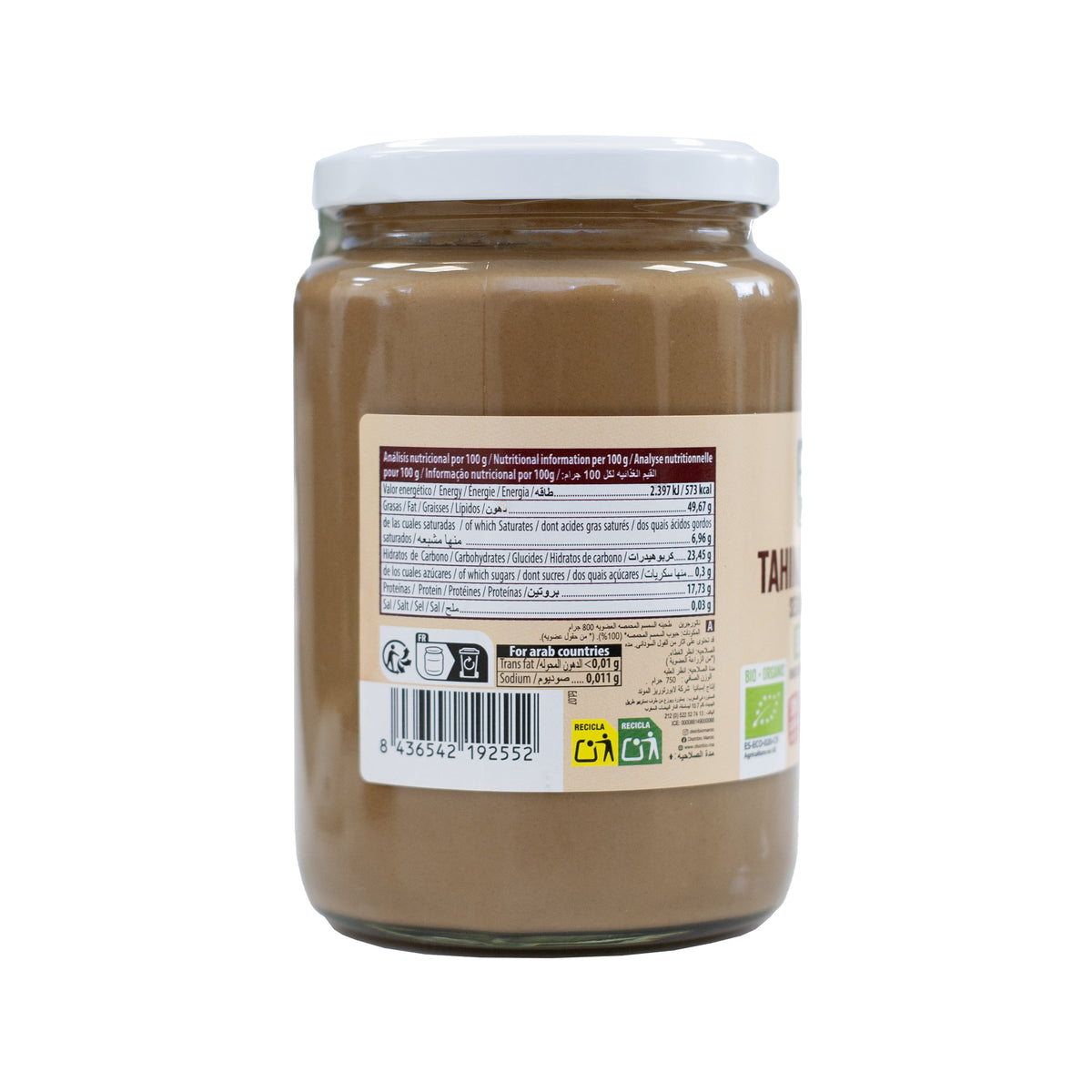 Tahini grillé Naturgreen 800 g
