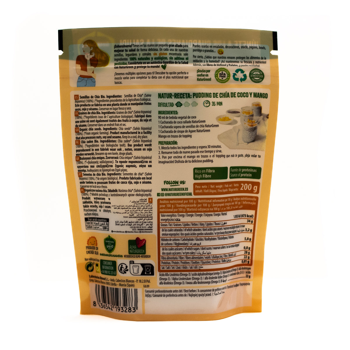 Graines de chia bio NaturGreen 200 g