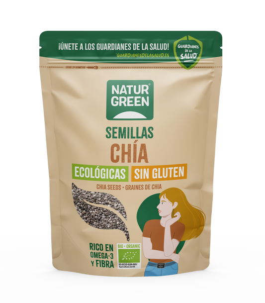 Graines de chia bio, NaturGreen, 500 g