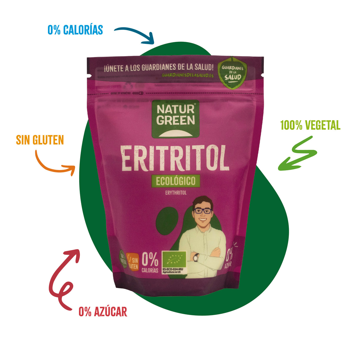 Érythritol biologique Naturgreen 500 g