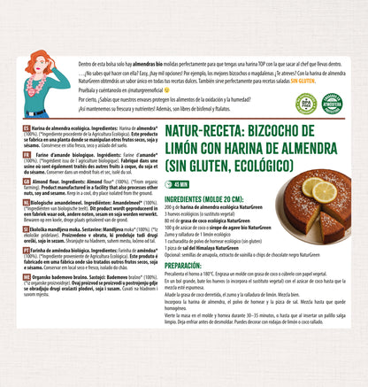 Farine d'amande bio sans gluten NaturGreen 300 g