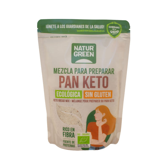 Mélange de farines pour pain Keto sans gluten NaturGreen 400 g