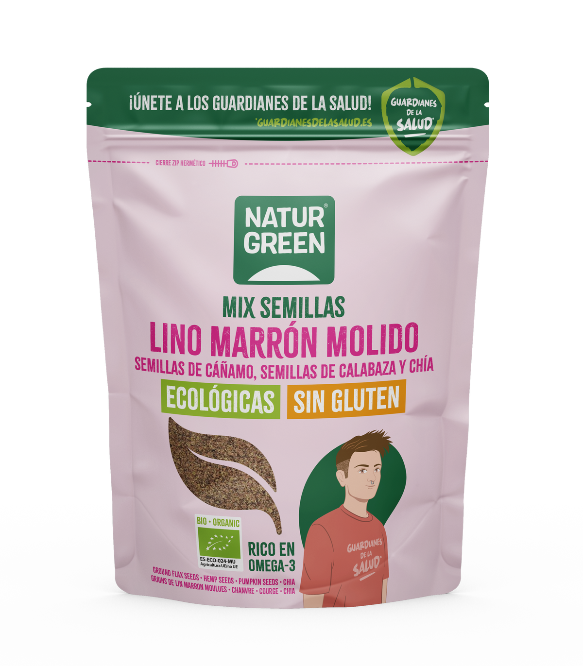 Graines de lin, de chanvre, de courge et de chia Bio NaturGreen 150 g