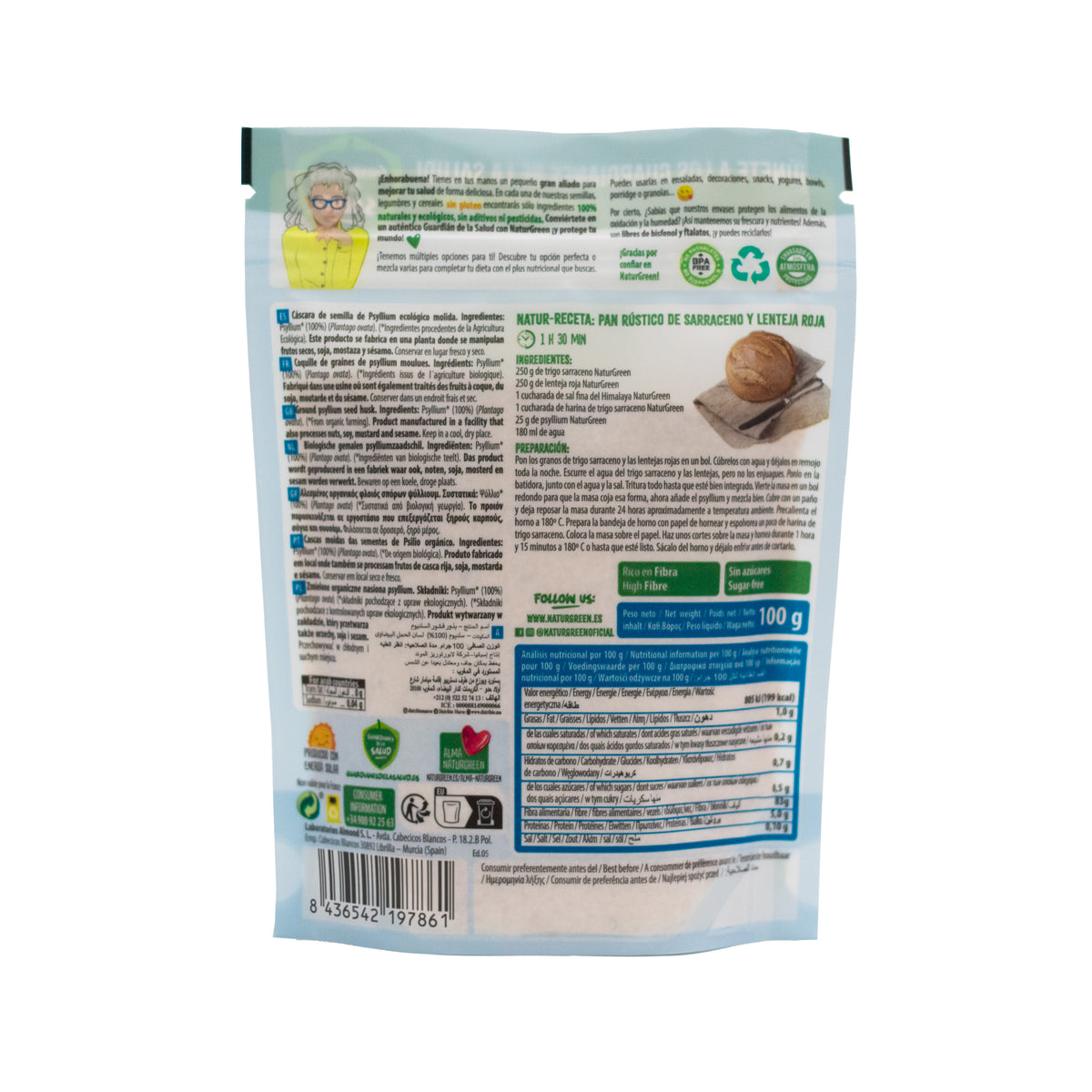 Graines de psyllium BIO NaturGreen 100 g