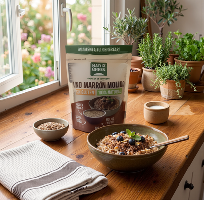 Graines de lin brun moulues NaturGreen 125 g