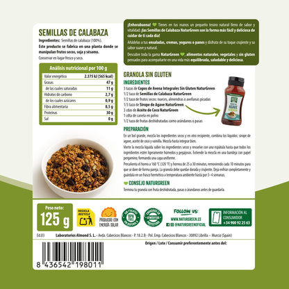Graines de Courge NaturGreen 125 g