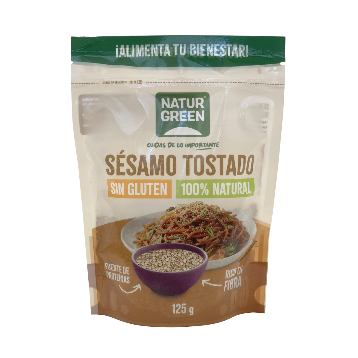Graines de sésame grillées NaturGreen 125 g