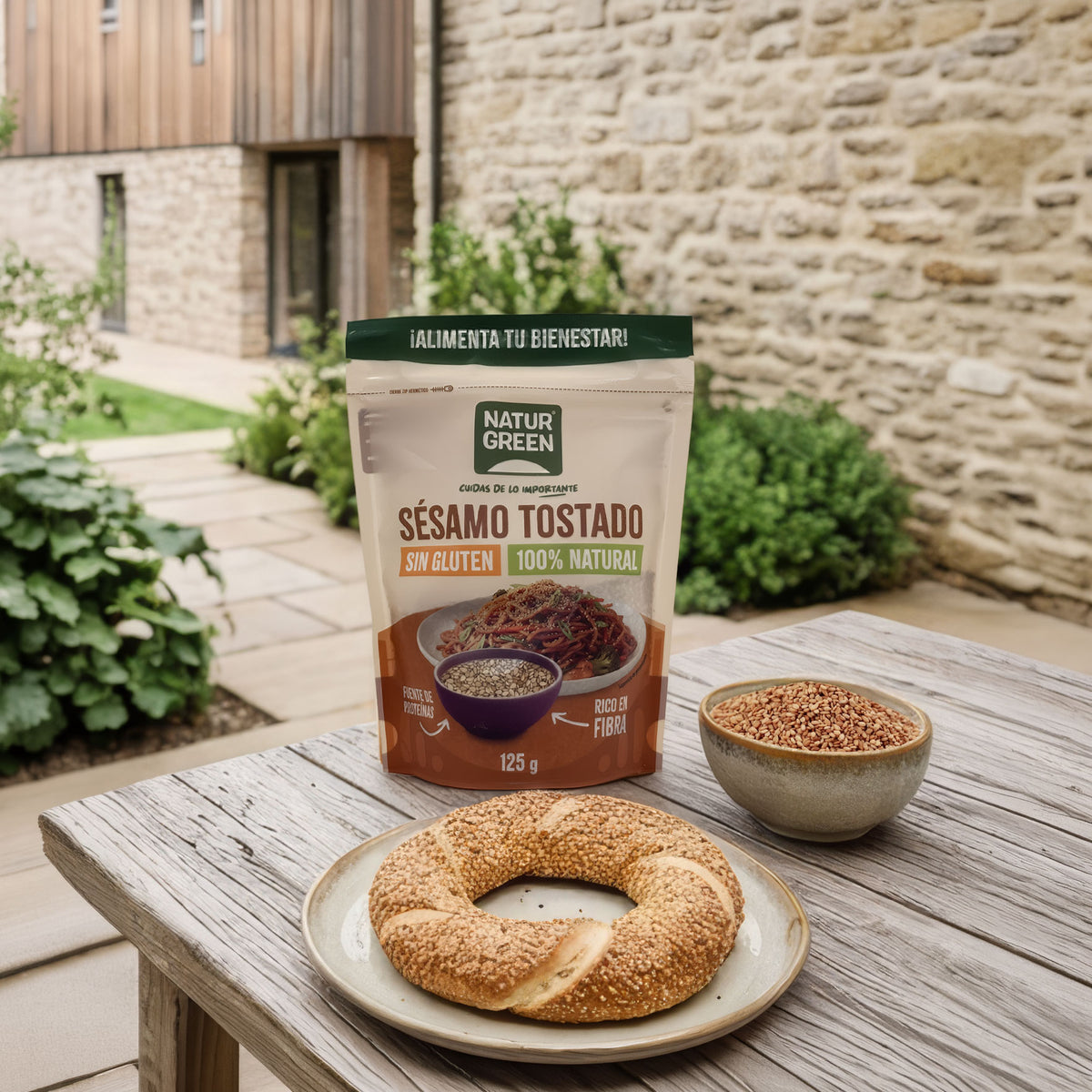 Graines de sésame grillées NaturGreen 125 g