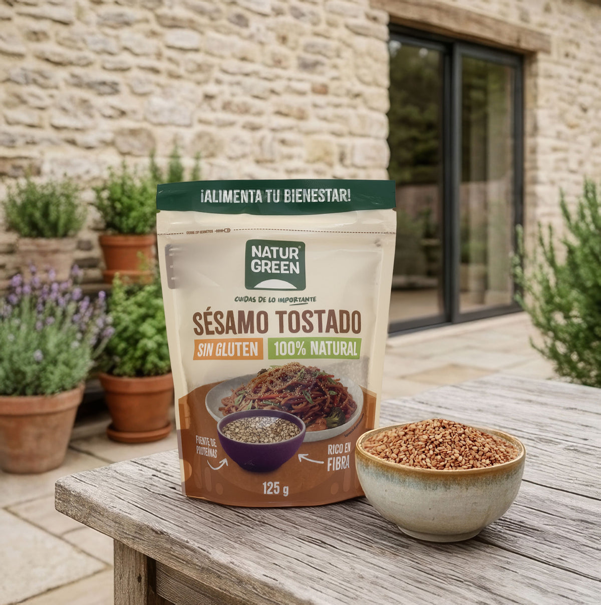 Graines de sésame grillées NaturGreen 125 g