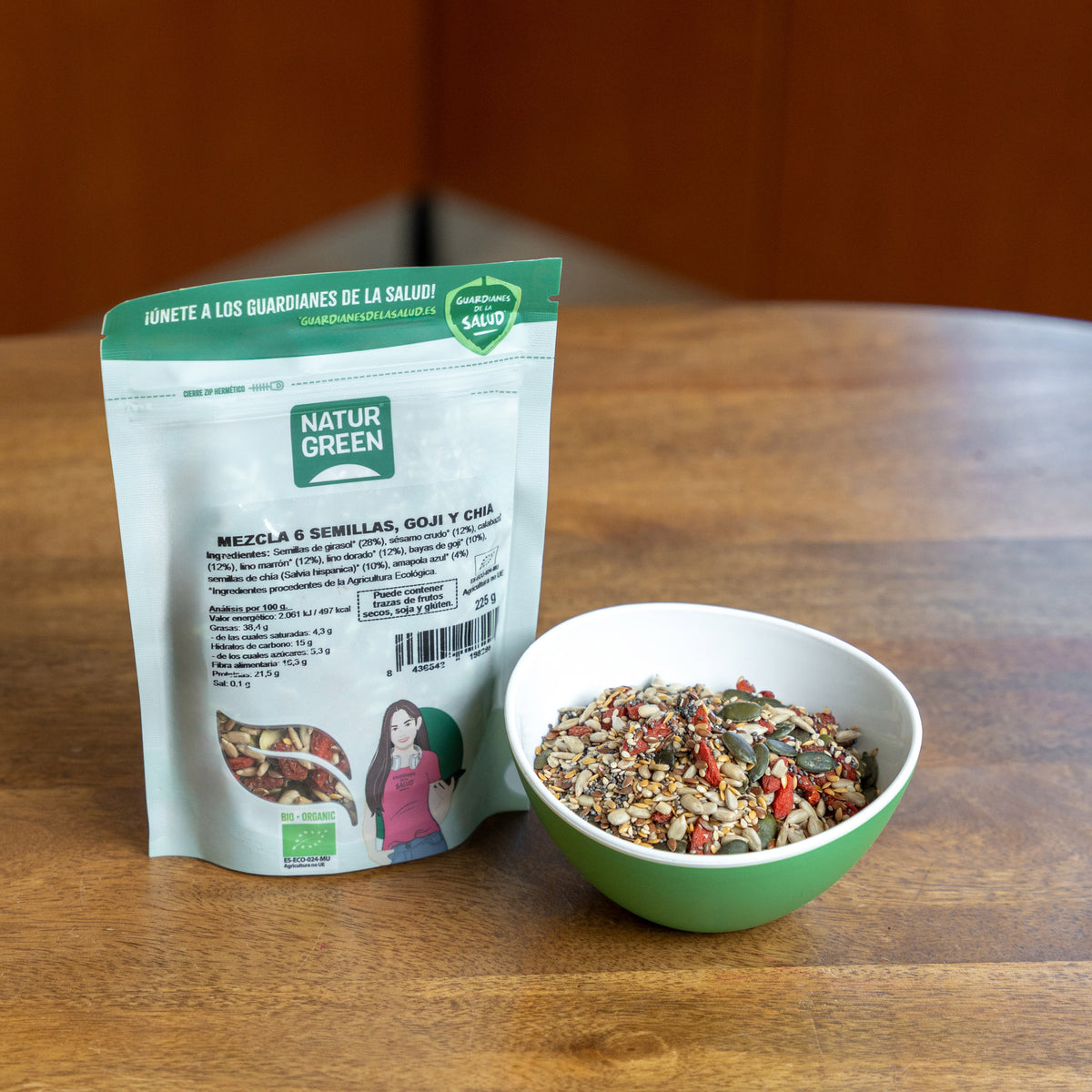 Mélange 6 graines Salade Goji et Chia Bio NaturGreen 225 g