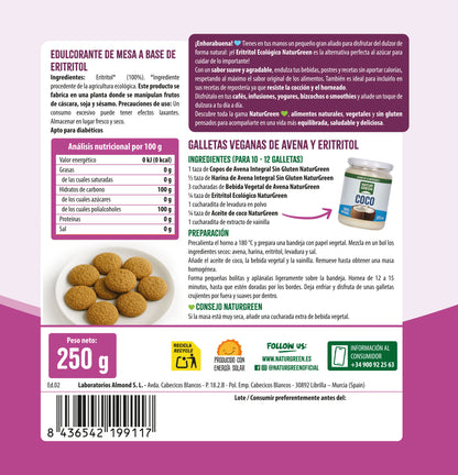 Érythritol BIO NaturGreen 250 g