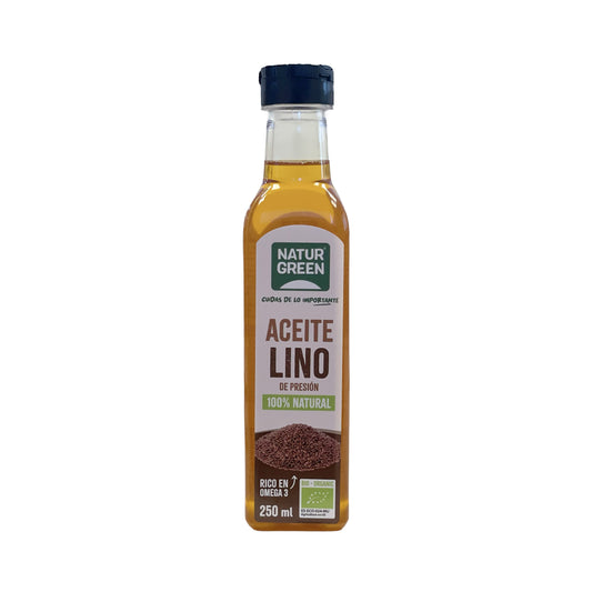 Huile de Lin Bio flacon PET NaturGreen 250 ml