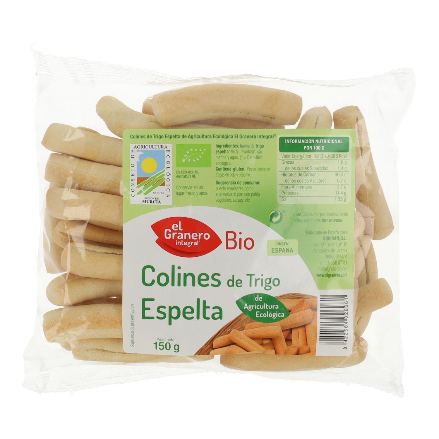 Colines de Trigo Espelta Bio El Granero, 150 g