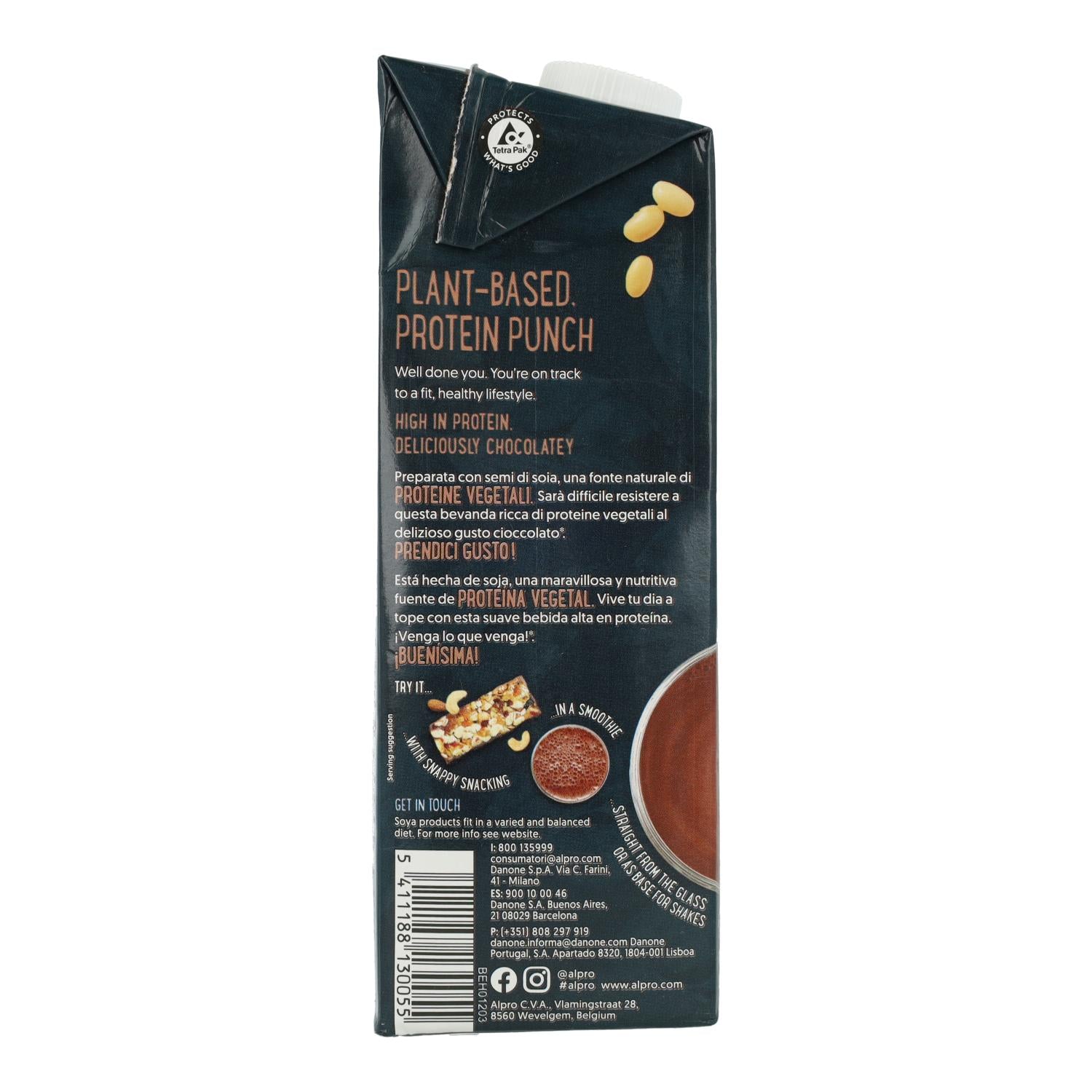 Bebida de Soja Chocolate con Proteínas Alpro 1 Litro