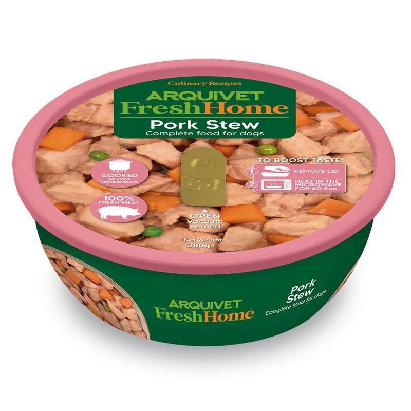 Arquivet Fresh Home Pork Stew Alimento húmedo de cerdo para perros 280 g