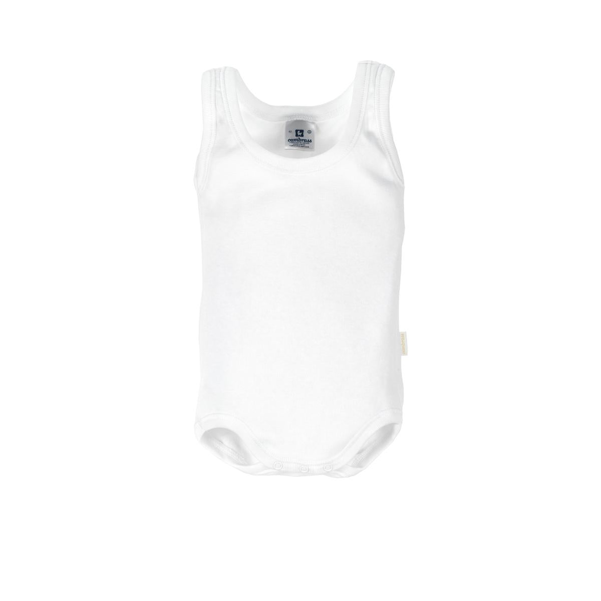 Body desmangado sport en color blanco talla 18