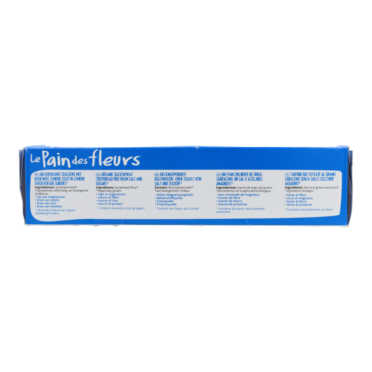 Crackers croustillants au sarrasin sans sel et sans gluten BIO Le Pain de Fleurs 300 g