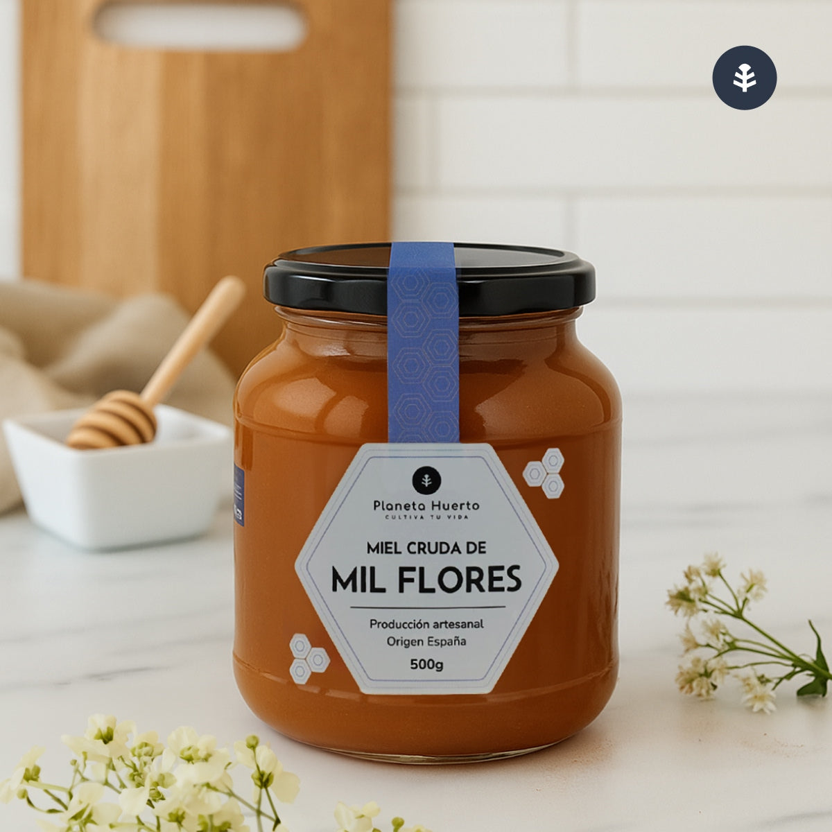 Miel Cruda de Mil Flores Planeta Huerto 500 g