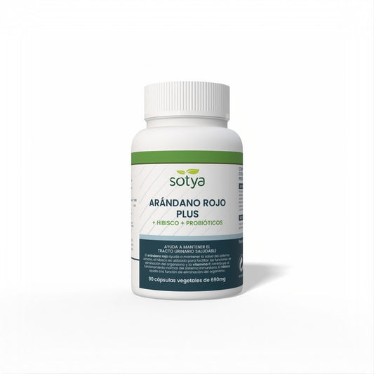 Arándano Rojo + Hibisco + Probióticos Sotya 90 cápsulas vegetales de 690mg