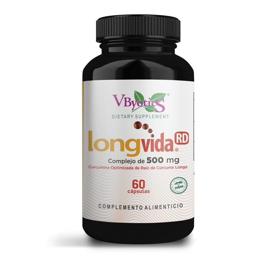 Longvida Cúrcuma Optimizada Vbyotics 60 cápsulas vegetales