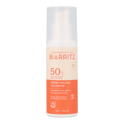Crème solaire visage SPF 50 Laboratoires Biarritz 50 ml