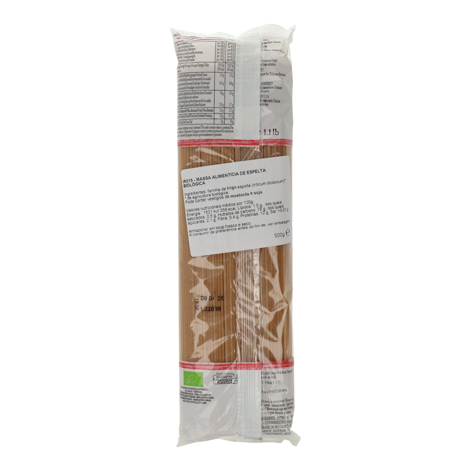 Espagueti de Espelta Iris 500 g