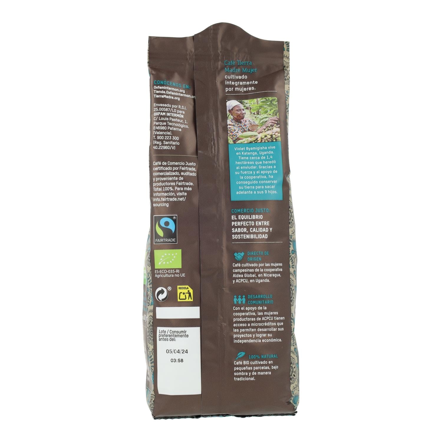 Café Comercio Justo Molido Descafeinado Mujer BIO Tierra Madre 250g
